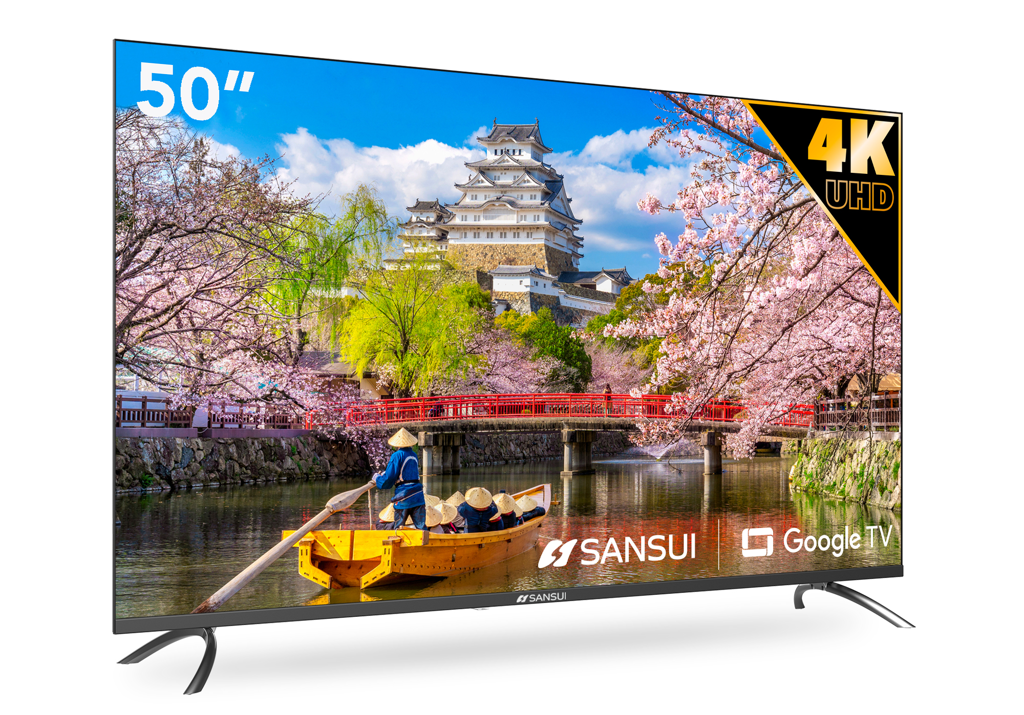 Pantalla Smart TV Sansui LED de 50 pulgadas 4K/UHD SMX50V1UA con Android TV